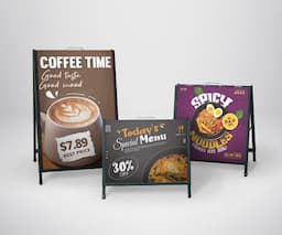 Aluminum Sidewalk Sign Printing