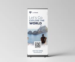 Black Stand Retractable Banner