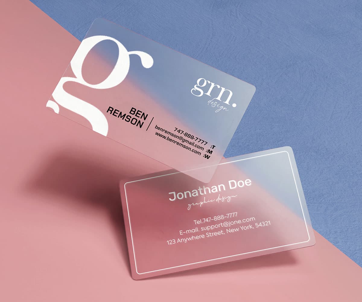 Frosted Business Card