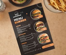 Restaurant Laminated Menus