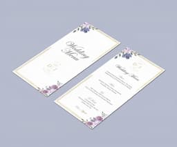 Wedding Menu Cards