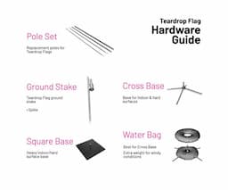 Teardrop Flag Hardware Set Guide